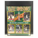 Vtg 1996 Super Sonics Western Conference Champs