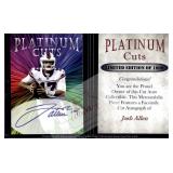 Josh Allen Platinum Cuts facsimile auto