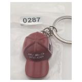 Trump Make America Great Again Red Cap Keychain