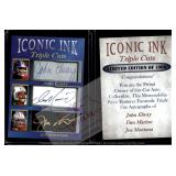 Elway Marino Joe Montana Iconic Ink facsimile auto