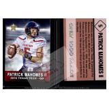 Patrick Mahomes 2016 Texas Tech rookie card