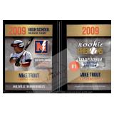 Trout 2009 Rookie Phenoms High School rookie card