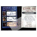 HAaron WMays MMantle Iconic Ink facsimile autos