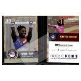 Simone Biles 2013 Rookie Gems Gold rookie card