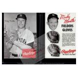 MIckey Mantle Rawlings baseball card facsimile aut