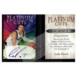 Luka Doncic Platinum Cuts facsimile auto