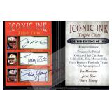 Montana Rice Steve Young Iconic Ink facsimile auto