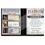 Giant  Hogan Warrior Platinum Cuts facsimile autos