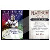 Josh Allen Platinum Cuts facsimile auto