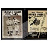 Babe Ruth Lou Gehrig Louisville Slugger Bats card