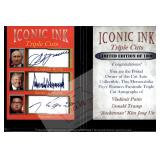 Trump Putin Rocketman Iconic Ink facsimile autos