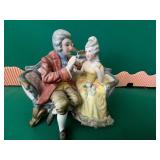 Capodimonte Couple on Sofa 7x6"