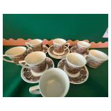 J & G Mealin England Royal Staffordshire Cups/Sauc