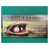 Baseball Picture 18x9 $24.99