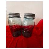 2 Blue Ball Quart Jars