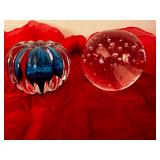 Murano Norleans Japan Paperweight & Clear one