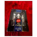 Bar Essentials Wine Bottle Stopper Set new