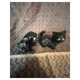 Handcrafted W Virginia Coal Dog & Cat 3" tall