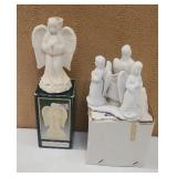 Guardian Angel & Angel Trio Candleholders,  4.5"&