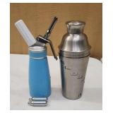 Whipped Cream Dispenser, Stainless "Dial-a-Drink