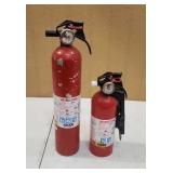 (2) Full Fire Extinguishers ABC & BC. 3lb & 5lb