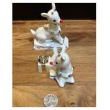 NIB Lenox Rudolph Salt and Pepper Set