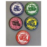 MT PLEASANT IOWA OLD THRESHERS REUNION BADGES