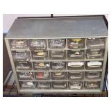 25 DRAWER HARDWARE ORGANIZER WITH CONTENTS