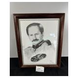 Dale Adkins Art Sketch Drawing of Dale Earnhardt