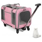 Cat Carrier, Airline Approved, Handle, Pink