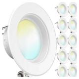 Sunco 10 Pack 4 Inch LED Recessed Downlight
