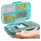 Pill Organizer Large Dispenser 8 Compartments