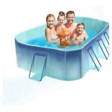 $109 Foldable Kiddie Pool, 116" x 61" x 20"