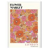 12x16 inch Flower Market Art Print, Frameless