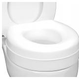 HealthSmart Raised Toilet Seat Riser 15x15x5