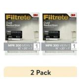 (2 pack) Filtrete 16x20x1 Air Filter, MPR 300