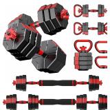 4-in-1 Dumbbell Set Anti-Roll Design