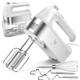 Hand Mixer Electric, 450W, White