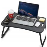 Laptop Bed Desk, Foldable Lap Table - Black