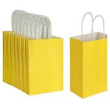 Oikss 100 Pack 5.25x3.25x8.25 inch Kraft Bags