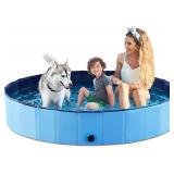 Jasonwell Foldable Dog Pool 71" Plastic Blue