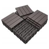 Deck Tiles, 12"x12", 36 Pack