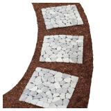 12 Square Marble Riverstone Stepping Stones