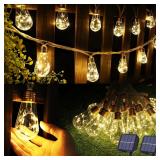 2 Pack 20Ft Vintage Rope Solar String Lights