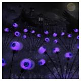 2PACK Scary Eyeballs Halloween Solar Lights