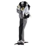 Animatronic Scary Clown with Doll, 72-Inch