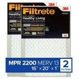 Filtrete 16x20x1 AC Furnace Filter, MERV 13