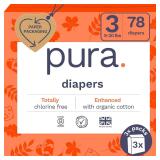 Size 3 Eco-Friendly Diapers (9-20 lbs)