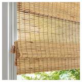 Bamboo Roman Shades, Tiger Wood, 34.5