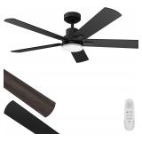 Ceiling Fan w/Lights 52-Inch, Remote Control